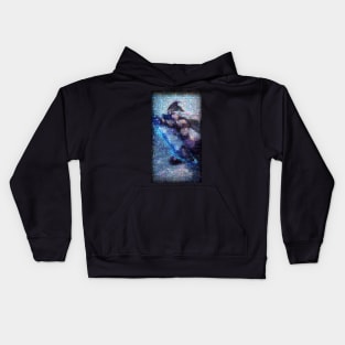 Ashe Mosaic Portrait 1 Kids Hoodie